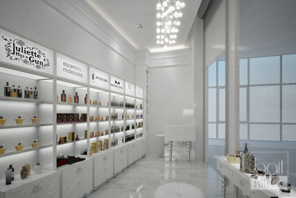 Дизайн-проект магазина парфюмерии в ТРК OZ mall