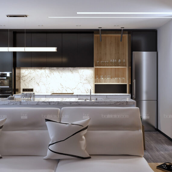 Дизайн интерьера квартиры в стиле минимализм.