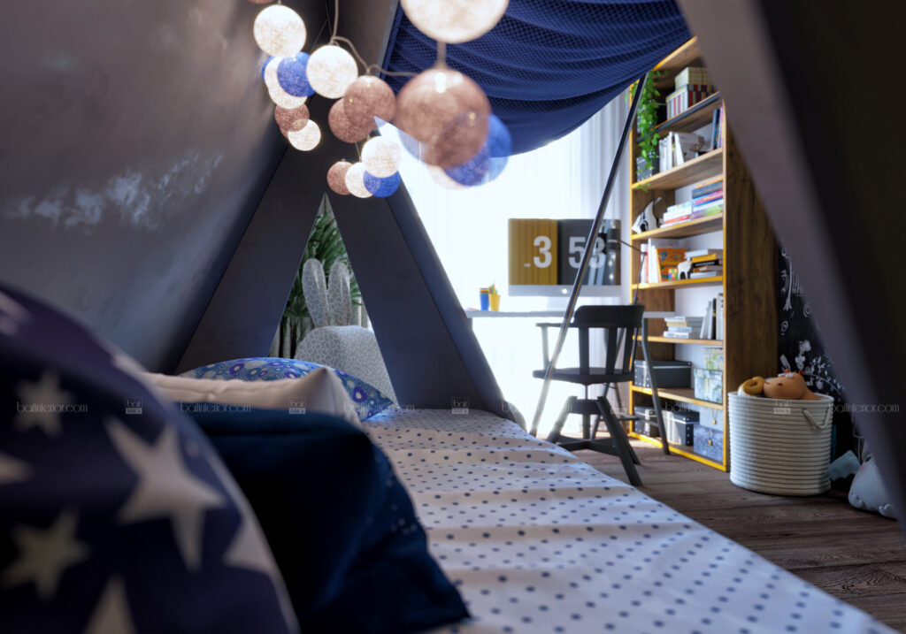 дизайн детской с кроватью-палаткой